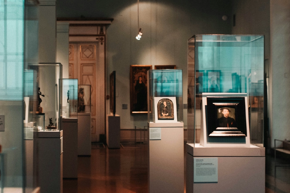 Een tentoonstelling in een museum