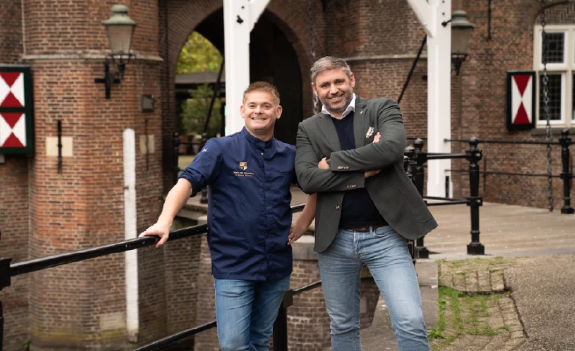 Ondernemers Niek en Jeroen voor Kasteel Maurick