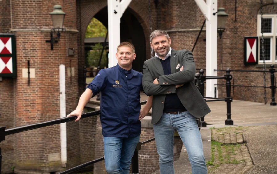 Ondernemers Niek en Jeroen voor Kasteel Maurick