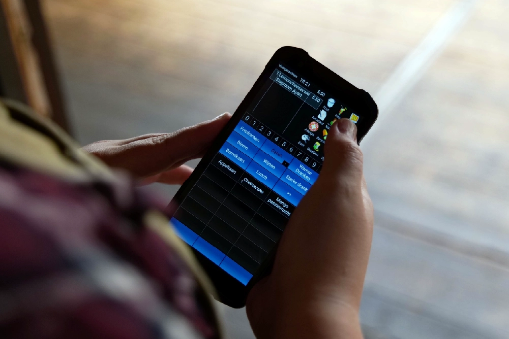 bestellen met untill handheld
